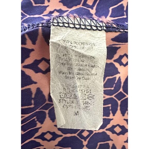 41 Hawthorn Keziah Shirt Dress Sleeveless Geometric Blue Coral Size M‎ - Picture 6 of 6